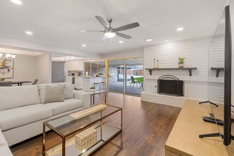 Living Room: Bright and inviting space with stylish decor and a seamless indoor-outdoor flow!
