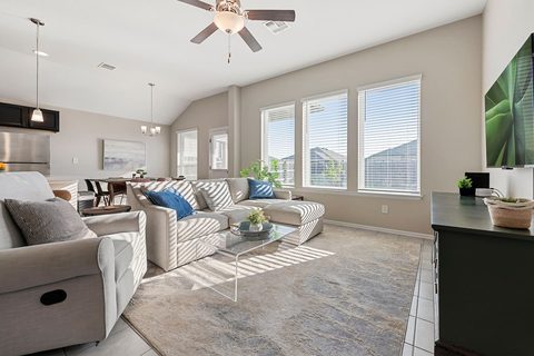 Living Room: Bright spaces with modern decor and inviting seating for great conversations!